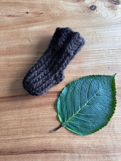 Black Shetland Wool Baby Socks - British Wool Collection