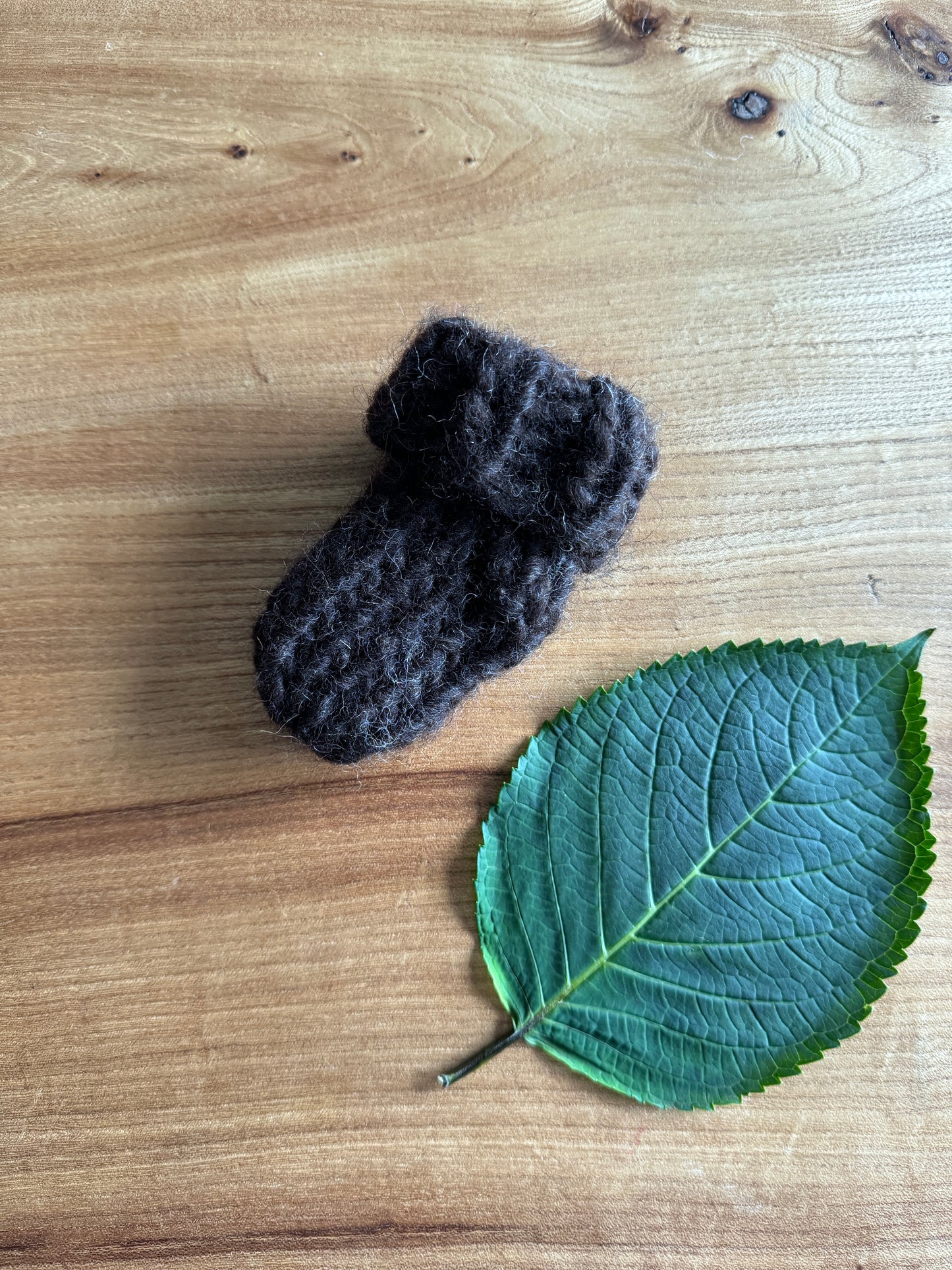 Black Shetland Wool Baby Socks - British Wool Collection