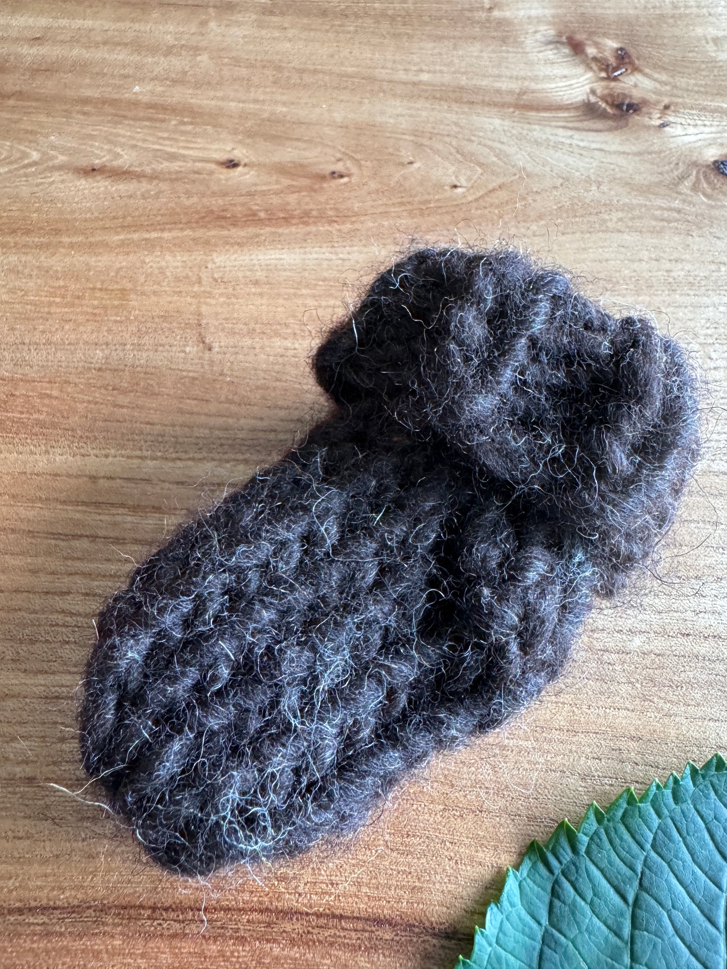 Black Shetland Wool Baby Socks - British Wool Collection