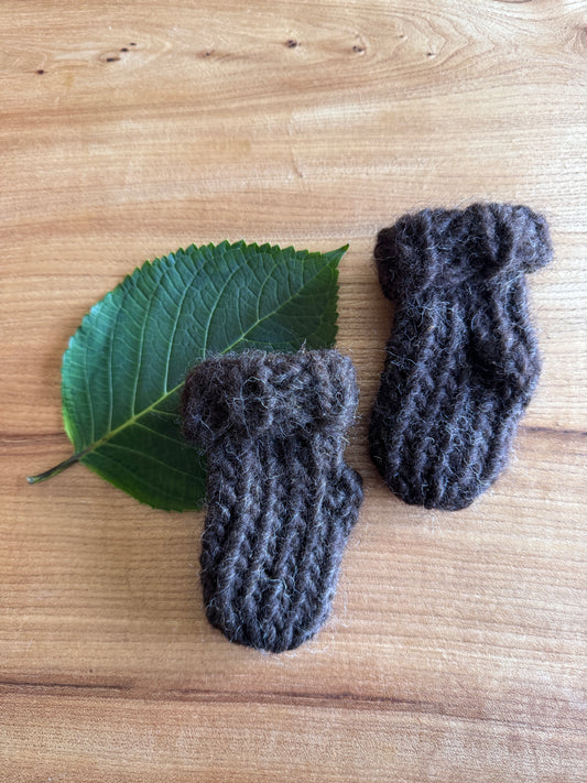 Black Shetland Wool Baby Socks - British Wool Collection