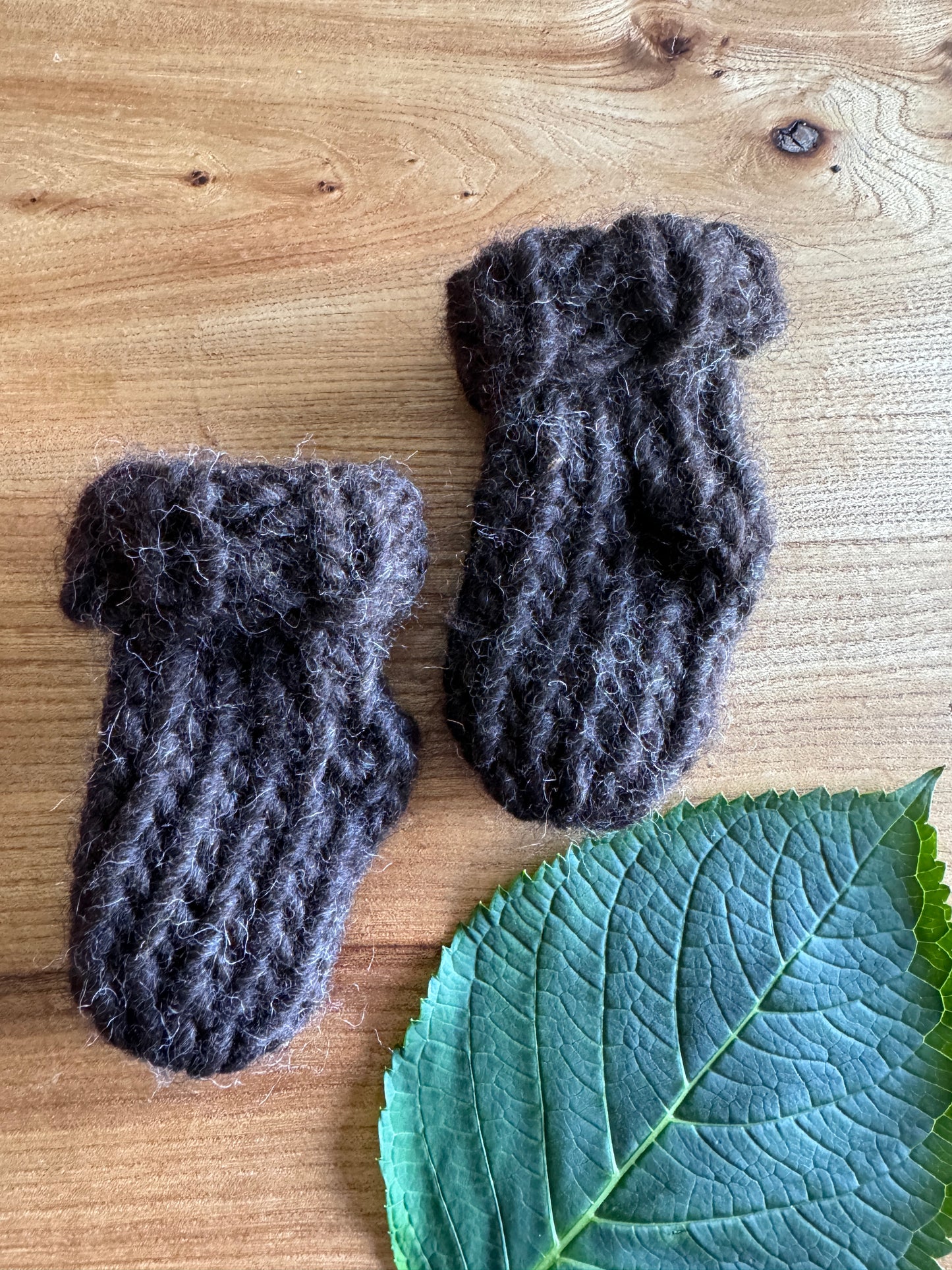 Black Shetland Wool Baby Socks - British Wool Collection