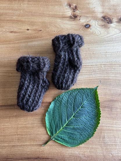 Black Shetland Wool Baby Socks - British Wool Collection