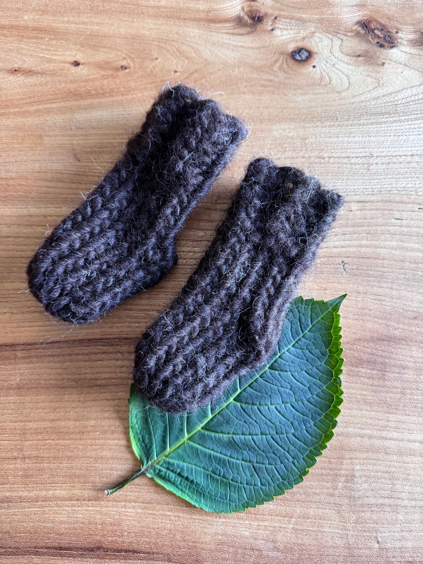 Black Shetland Wool Baby Socks - British Wool Collection