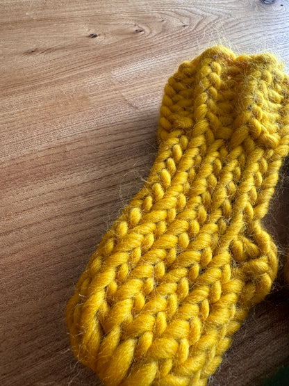 Mustard Merino Wool Baby Socks