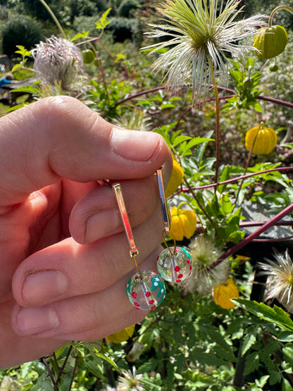 Christmas tree earrings