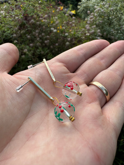 Christmas tree earrings