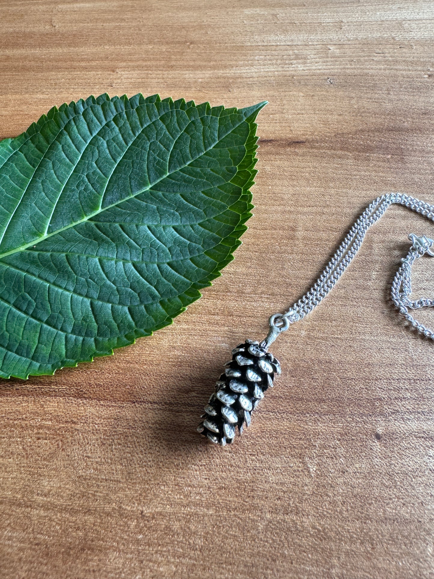 Large pinecone necklace