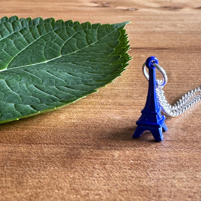 Blue Eiffel Tower Necklace