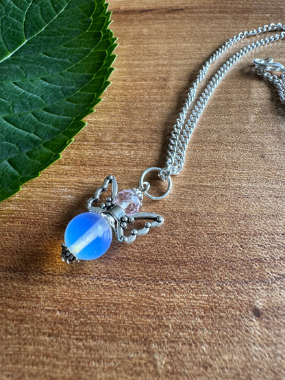 Opalite Fairy Necklace which glows in light