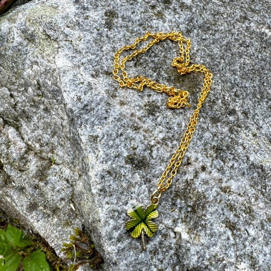 Lucky Four-Leaf Clover Charm Necklace